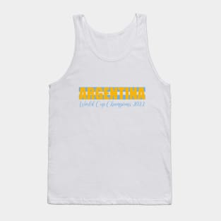 Argentina Wins the World Cup 2022 Tank Top